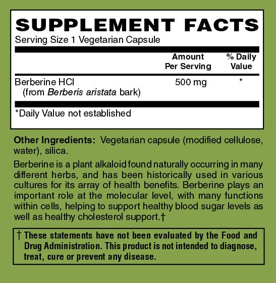 Berberine supplement facts